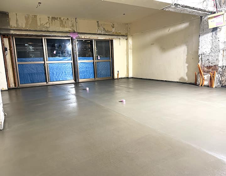 モルタル土間仕上げ改修工事