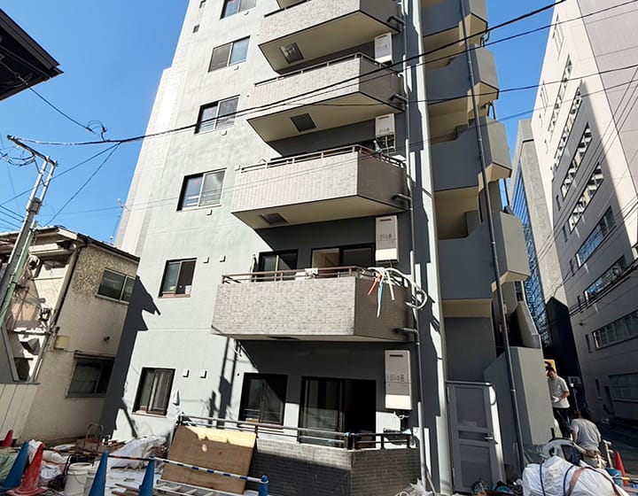 (仮称)芝4丁目ホテル新築工事　土間左官工事一式